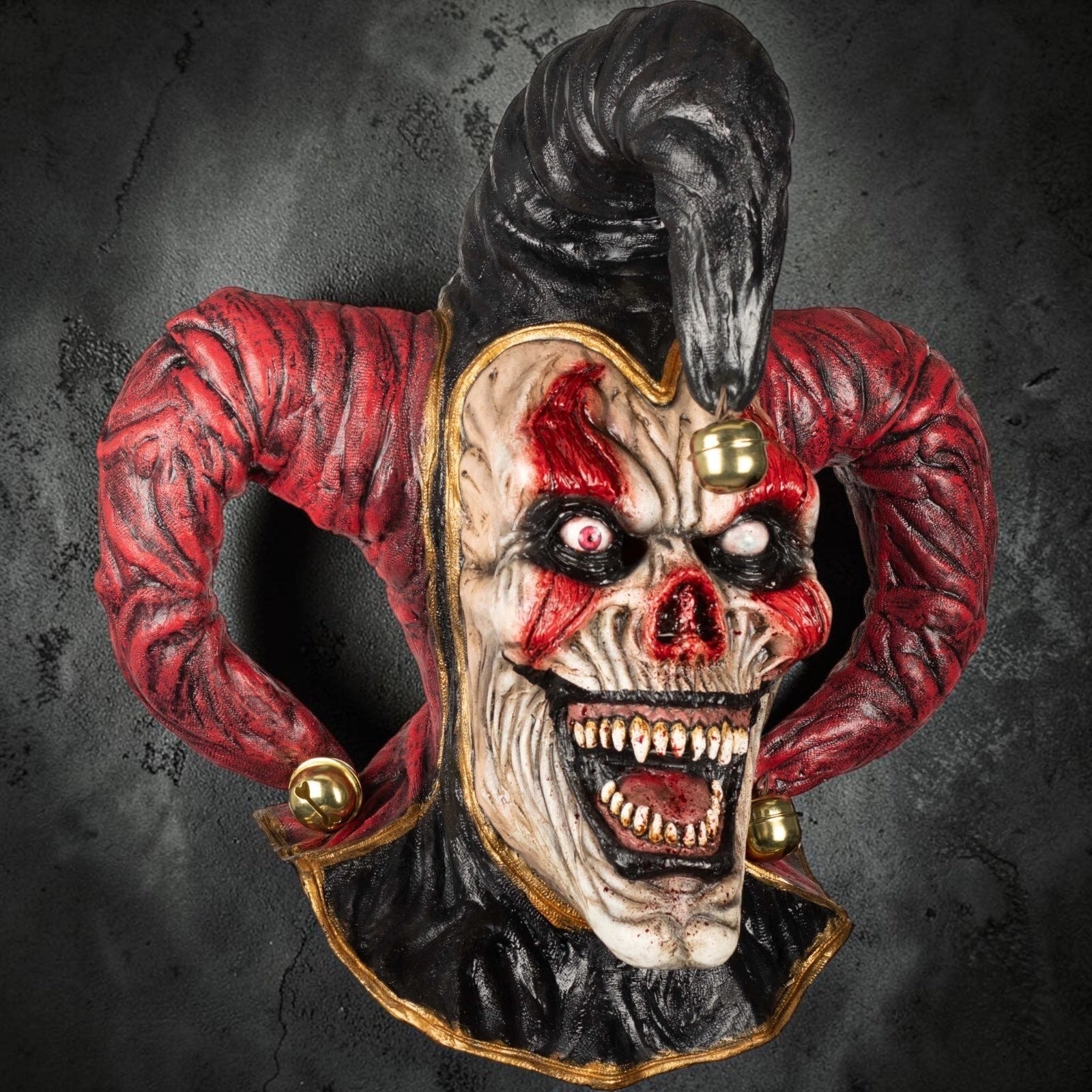(Pre-Order) Evil Jester Extended Neck Mask Horror Halloween Cosplay