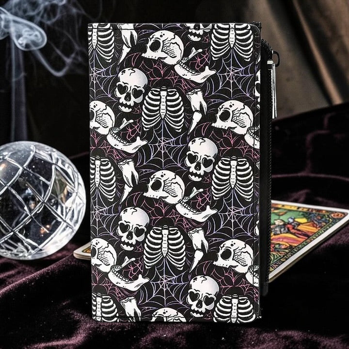 Skulls and Ribcages Wallet in Vinyl