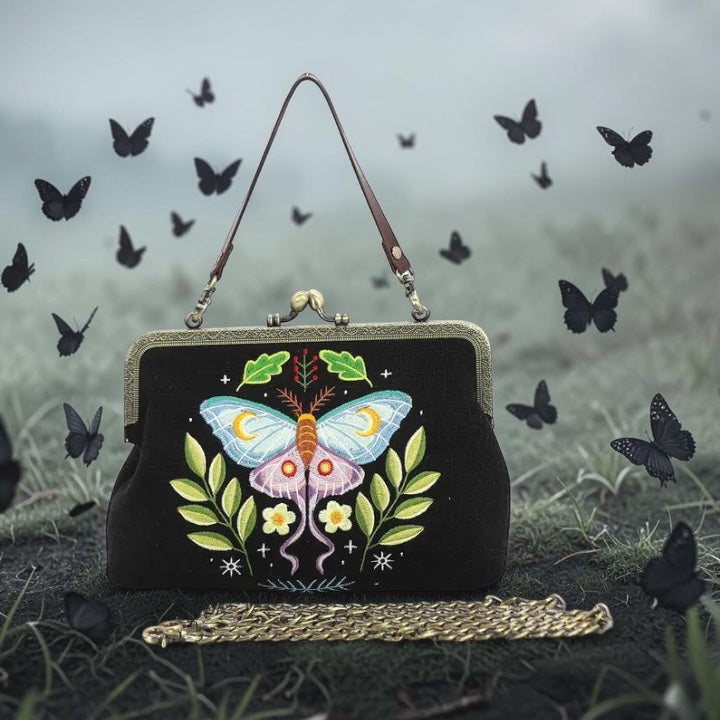 Butterfly Vintage Kisslock Bag