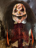 Custom Latex Clown Mask- Black Hair