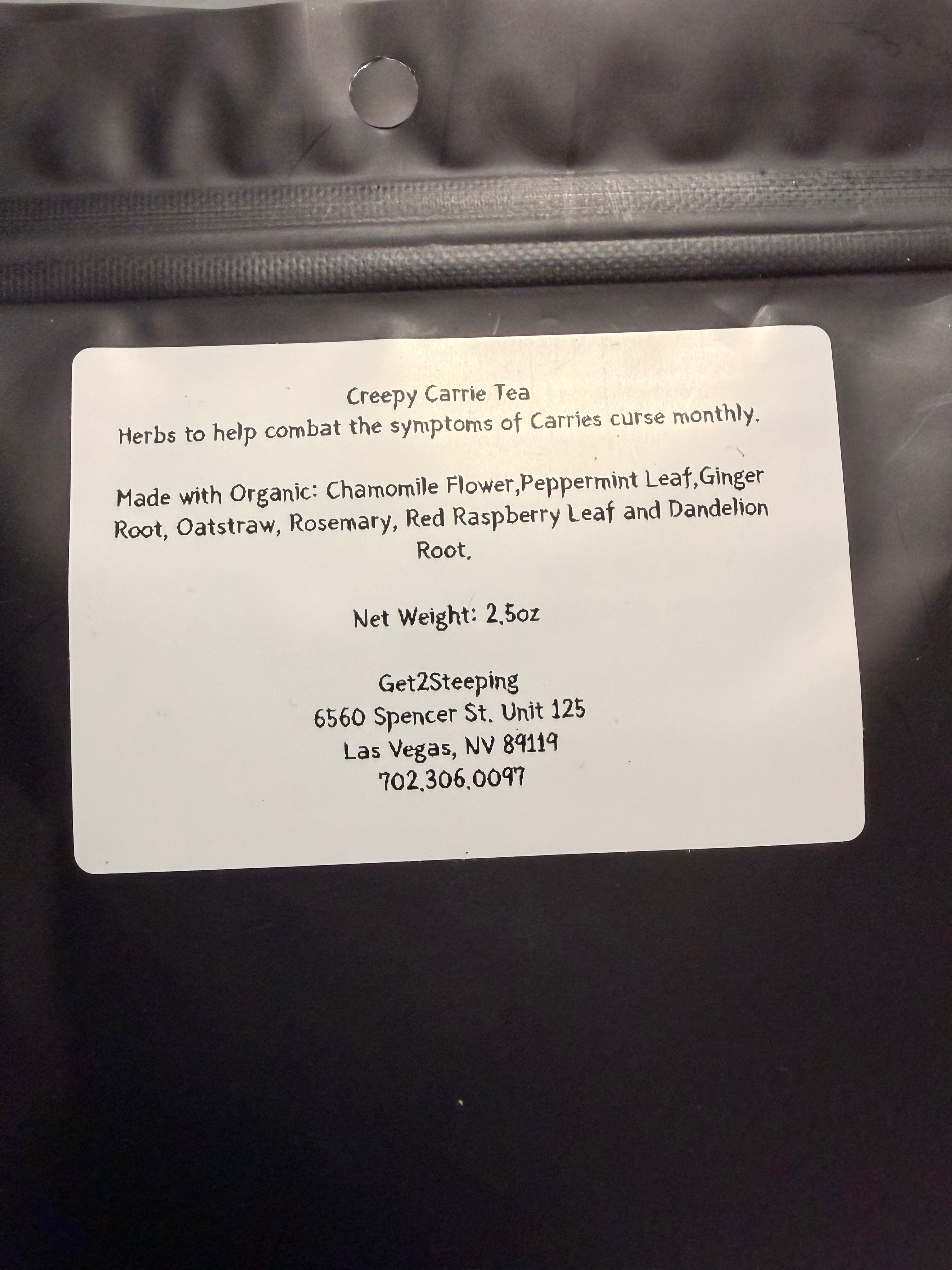 Creepy Carrie Tea Tea/Locally Blended 3oz