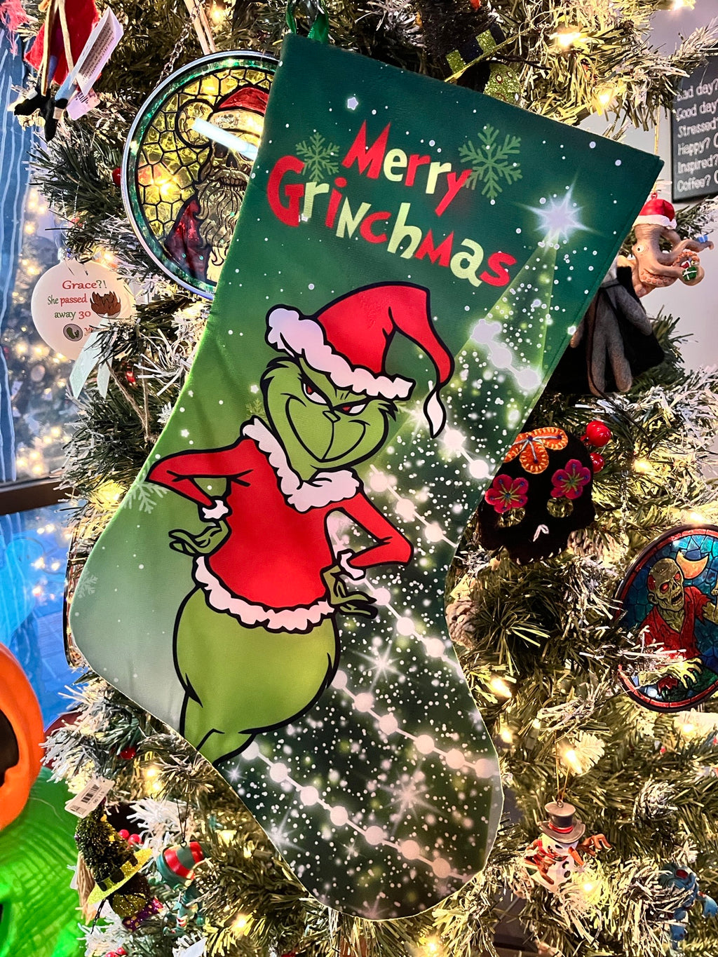Colorful Grinch Stocking (3 Designs)