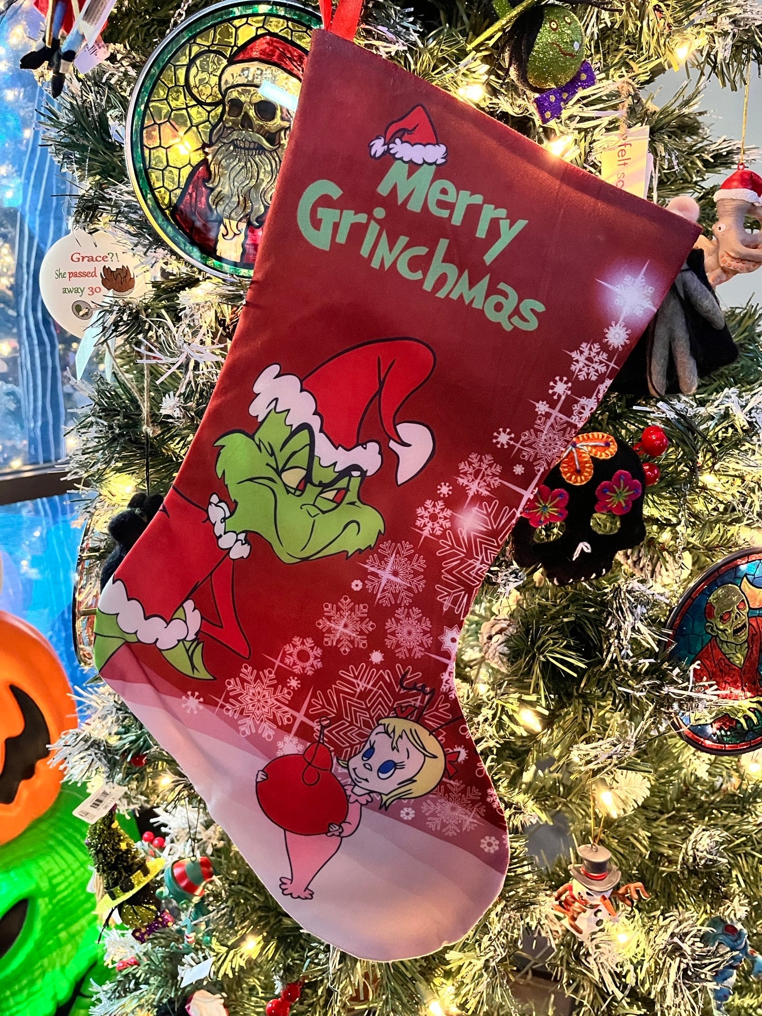 Colorful Grinch Stocking (3 Designs)