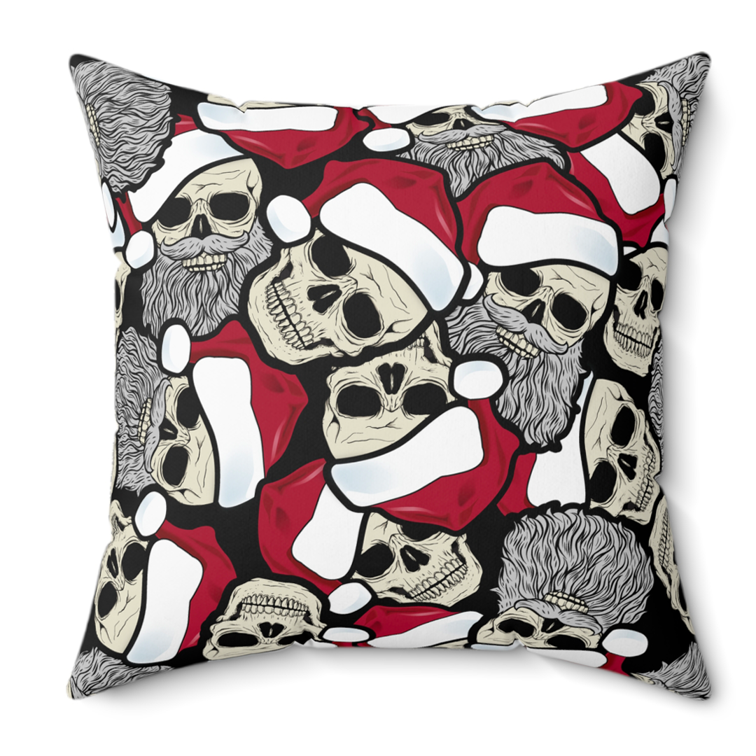 Santa Skeleton 18" Throw Pillow