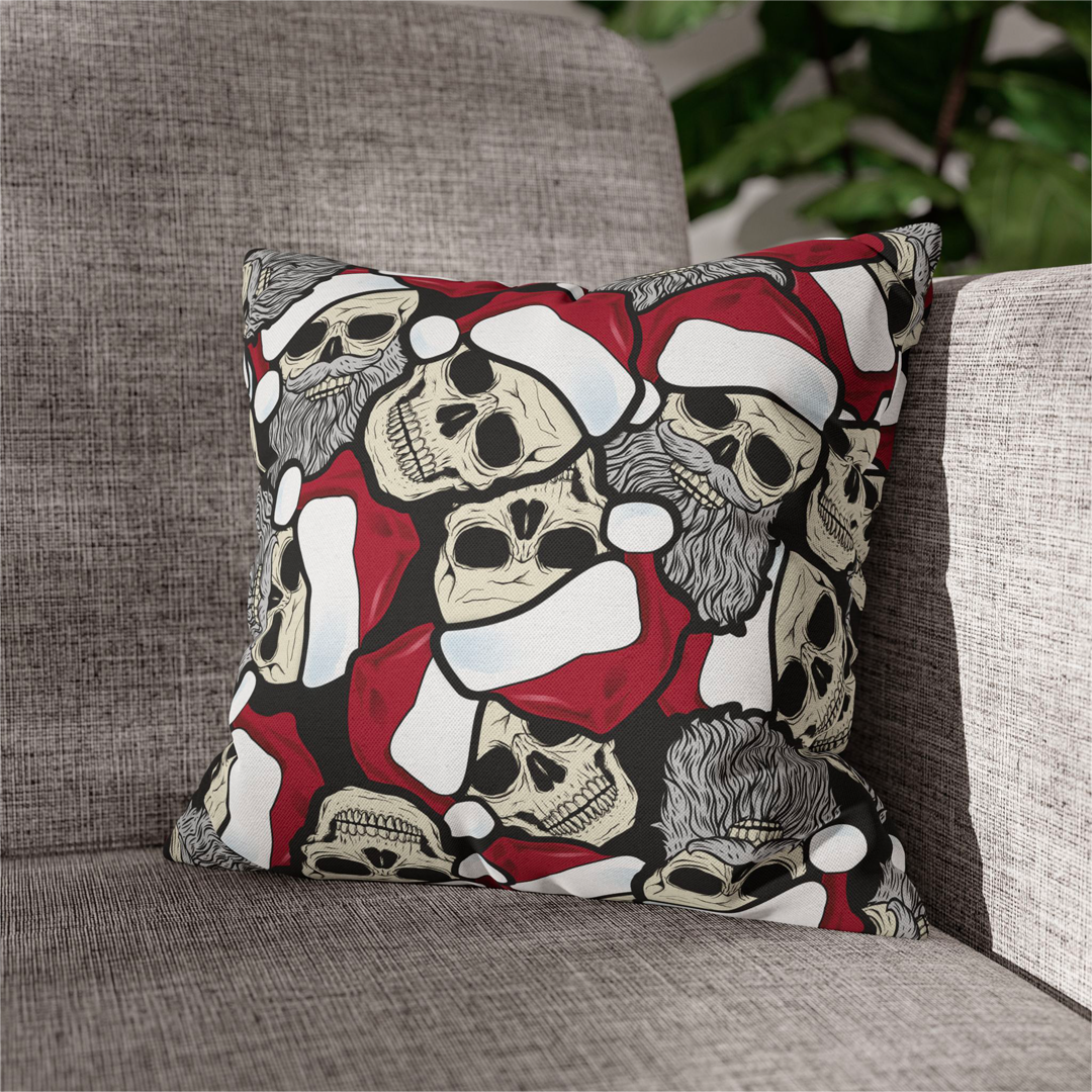 Santa Skeleton 18" Throw Pillow