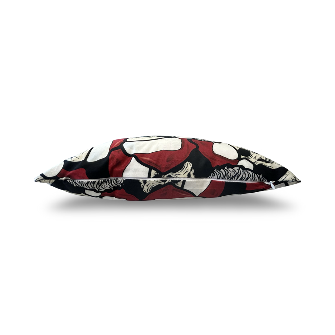 Santa Skeleton 18" Throw Pillow
