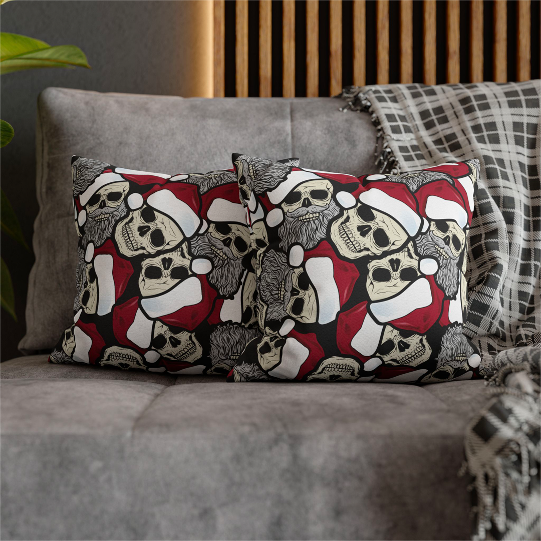 Santa Skeleton 18" Throw Pillow