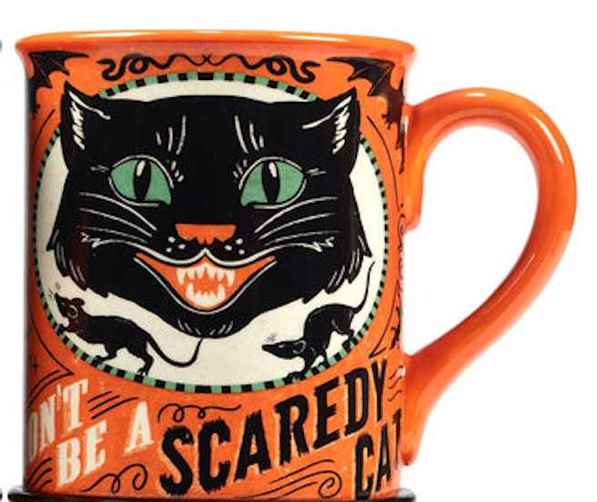 Scaredy Cat Halloween Mug 18 oz./ 1 pc