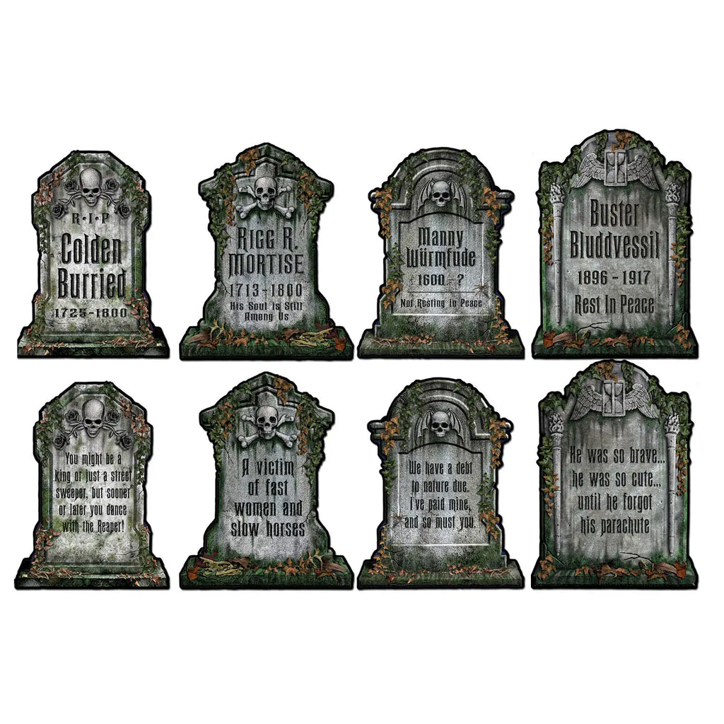 6pc Vintage Style Halloween Decor Cutout Sets and Felt Witch Hat