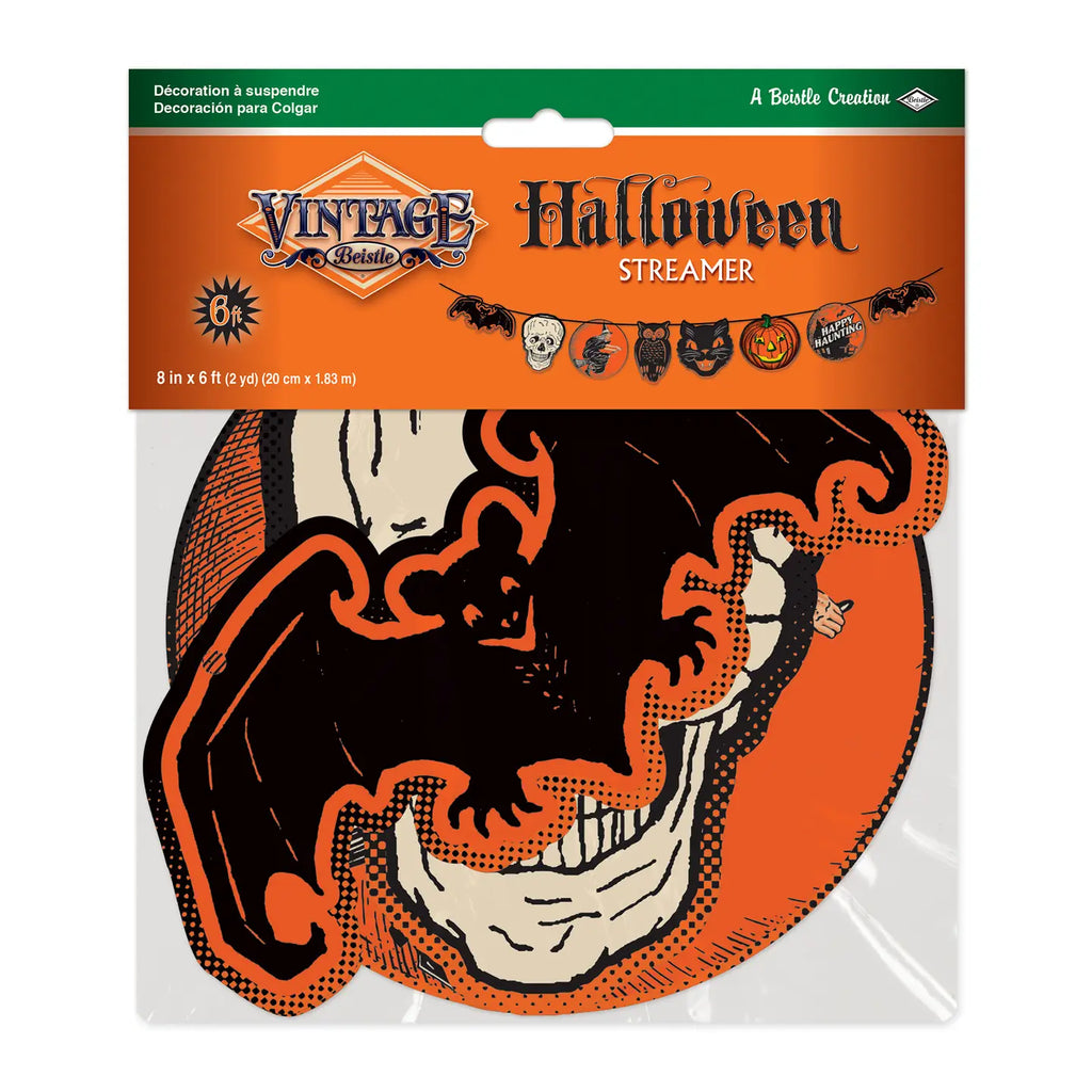 6pc Vintage Style Halloween Decor Cutout Sets and Felt Witch Hat