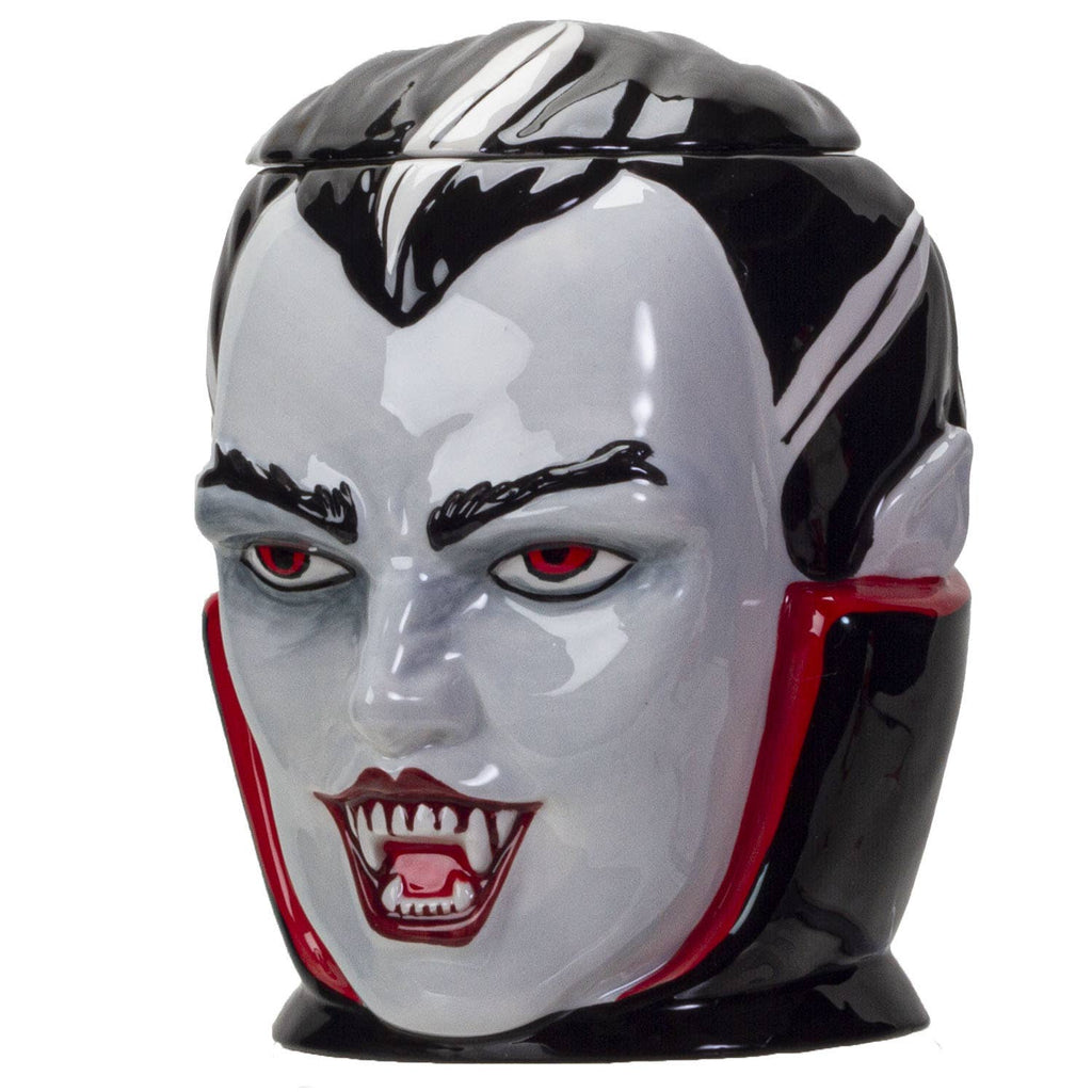 Vampire-Themed Ceramic Cookie Jar