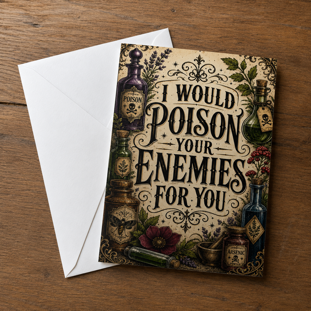 I Would Poison Your Enemies For You Greeting Card