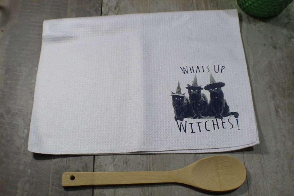 Whats Up Witches // Kitchen Dishcloth/Towel