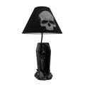 Skeleton in Coffin Table Lamp