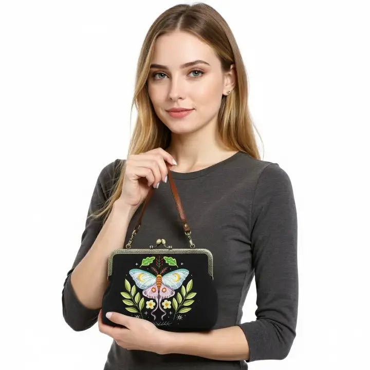 Butterfly Vintage Kisslock Bag