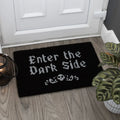 Gothic Black Enter the Dark Side Coir Doormat