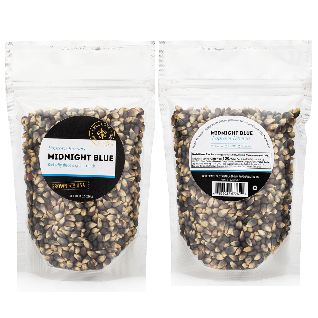 Midnight Blue Popcorn Kernels - Half Pound Bag - Movie Snack