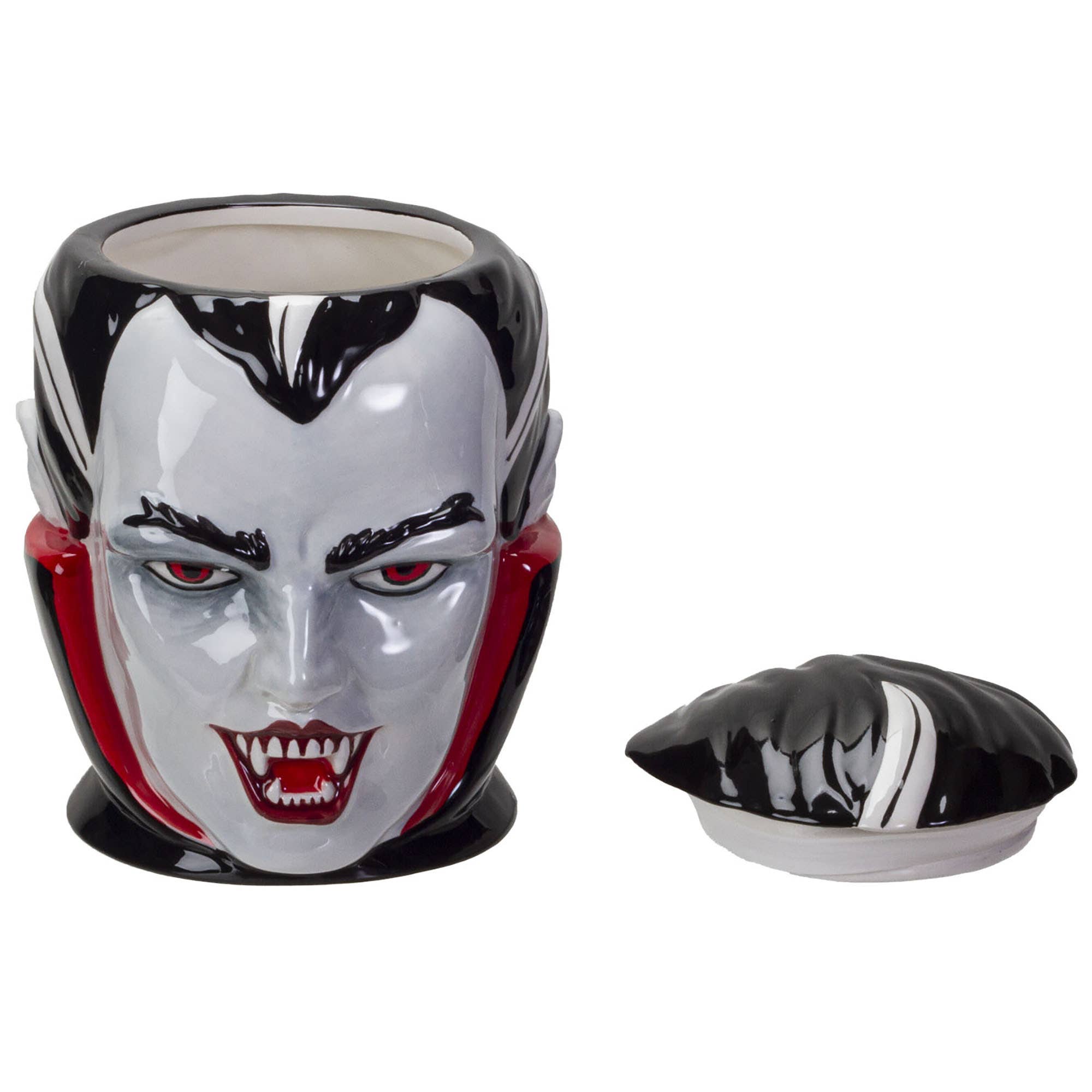 Vampire-Themed Ceramic Cookie Jar