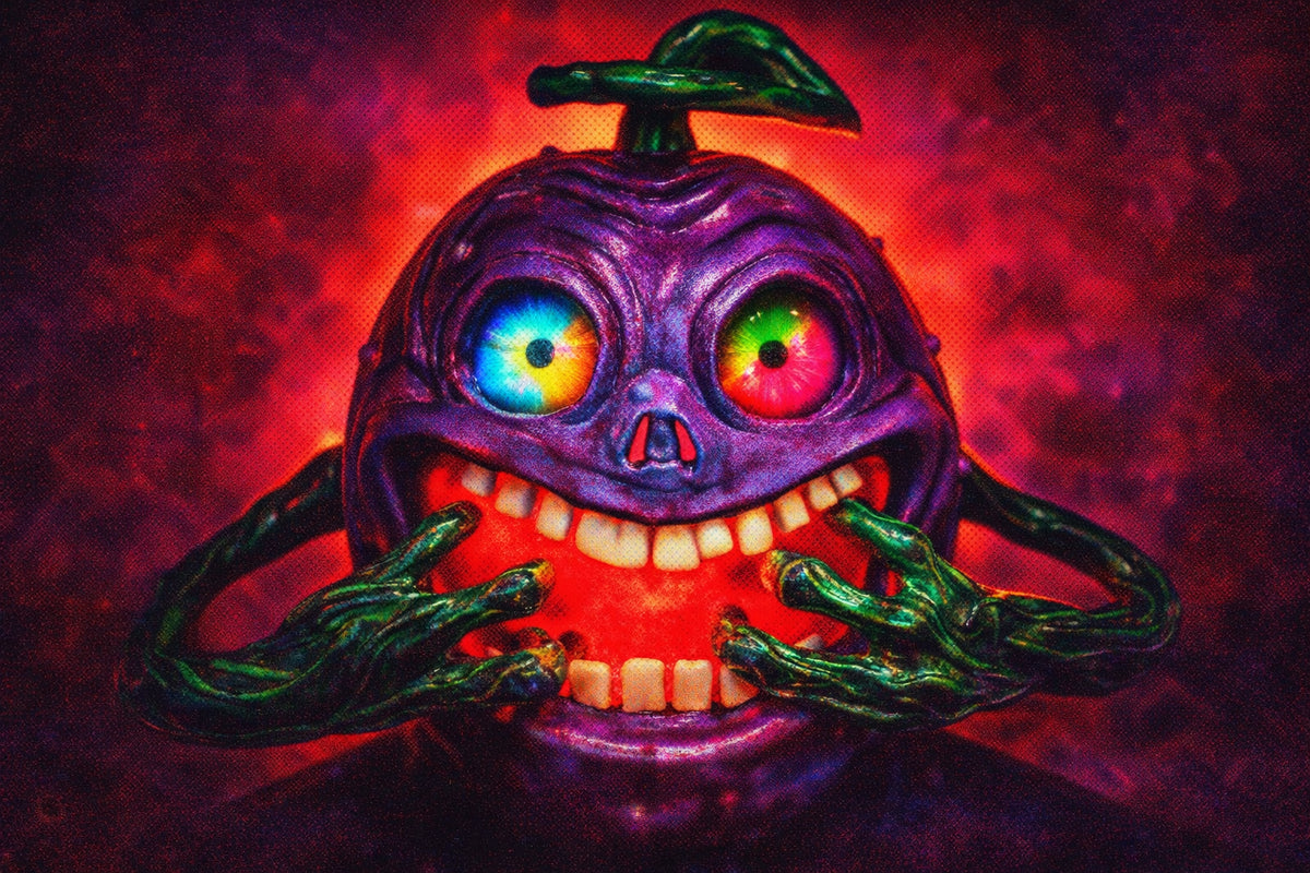 NIBBLES: THE PURPLE PEOPLE EATER HORROR PUMPKIN - LOCAL ARTIST