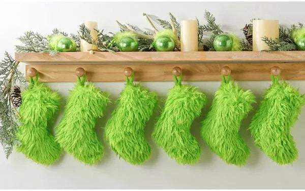 furry grinch stocking