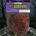 Halloween-Emporium 20-piece bag of realistic brown plastic scorpion decorations for spooky haunted house displays.