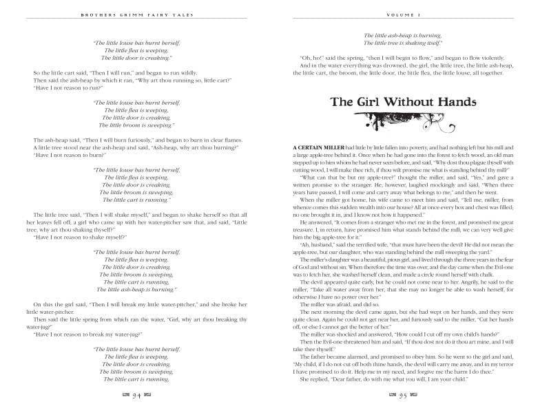 Halloween-Emporium Brothers Grimm Fairy Tales hardback book open to pages 94 and 95 featuring dark folklore text