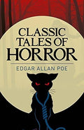Halloween-Emporium Classic Tales of Horror paperback book cover featuring a black cat silhouette against a full moon