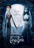 Halloween-Emporium Corpse Bride wall poster featuring Victor and Emily in a moonlit scene with a romantic quote.