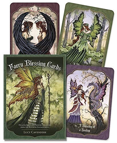 Halloween-Emporium Faery Blessing Cards deck featuring enchanting faery illustrations by Amy Brown and Lucy Cavendish
