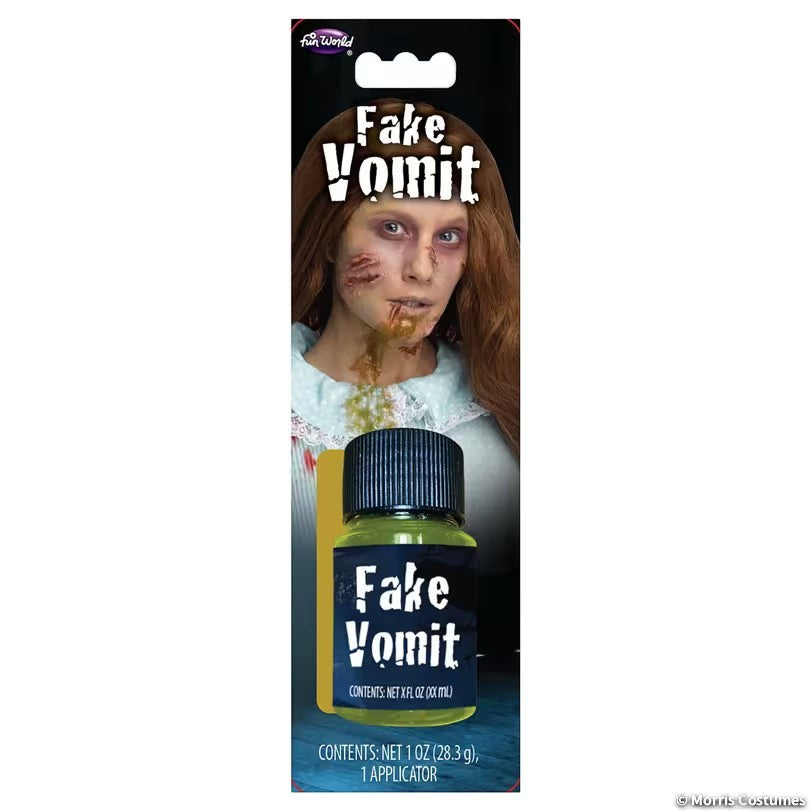 Halloween-Emporium fake vomit FX makeup in a small bottle for realistic horror costume effects and skin application.