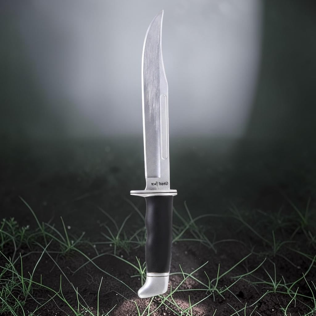 Halloween-Emporium officially licensed Ghost Face polyurethane foam prop knife with silver blade and black handle