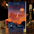 Halloween-Emporium book cover for The Headless Horseman of Downers Grove featuring a spooky horseman and pumpkin head