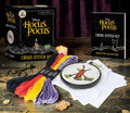 Halloween-Emporium Disney Hocus Pocus cross stitch kit with embroidery hoop, cotton Aida cloth, needles, and thread.