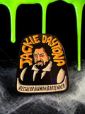 Halloween-Emporium Jackie Daytona enamel pin featuring the Regular Human Bartender character from What We Do in the Shadows