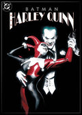 Halloween-Emporium DC Comics poster featuring Joker and Harley Quinn in a dramatic black and white art style