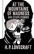 Halloween-Emporium hardback edition of At the Mountains of Madness by H. P. Lovecraft with a skull and mountain cover