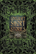 Halloween-Emporium Lovecraft Short Stories hardback book cover with green ornate gothic filigree and Cthulhu motif