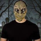 Halloween-Emporium Majo hand-sculpted latex horror mask with sharp teeth and glowing eyes for cosplay