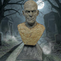 Halloween-Emporium Mummy Mini Bust featuring weathered linen wrappings and detailed facial features on a sturdy base.