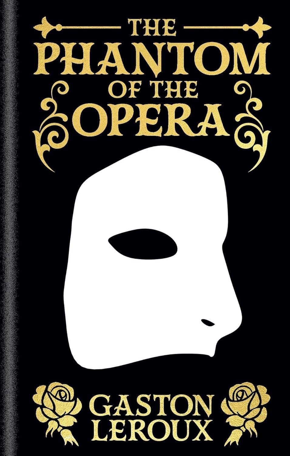 Halloween-Emporium Phantom of the Opera Arcturus Ornate Classics book with gold embossed mask on black cover