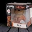 Halloween-Emporium Handmade by Robots Sam vinyl figure from Trick r Treat in its original display box packaging.