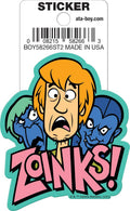 Halloween-Emporium Scooby-Doo Shaggy Rogers die-cut sticker featuring a scared expression and Zoinks text.