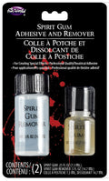 Halloween-Emporium Fun World theatrical spirit gum adhesive and remover kit for special effects and prosthetics.
