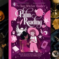 Halloween-Emporium Teen Witches' Guide to Palm Reading paperback book with purple cover and magical illustrations.