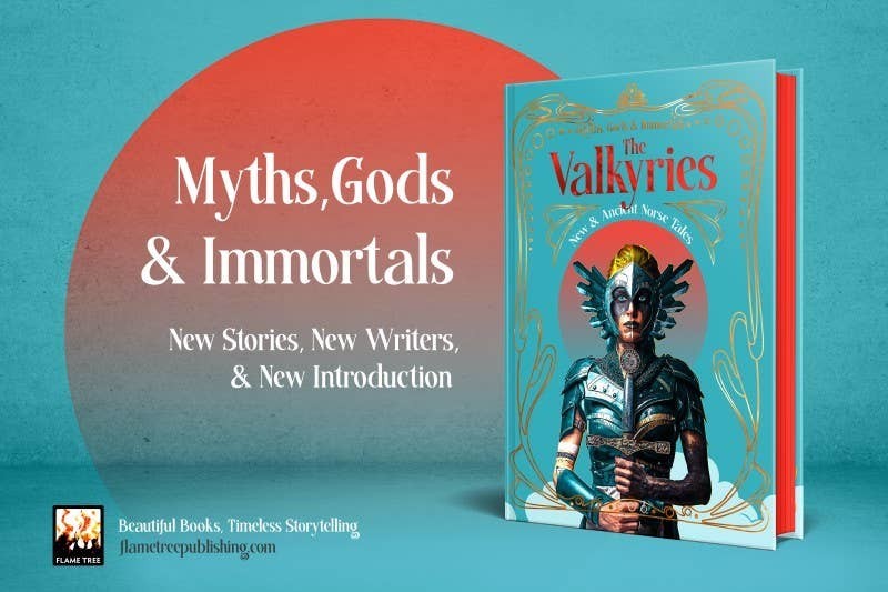 Halloween-Emporium foiled hardback book titled The Valkyries featuring a warrior goddess illustration on the cover.