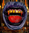 Halloween-Emporium hand-painted resin vampire mouth magnet with yellowed fangs and red gums for gothic decor