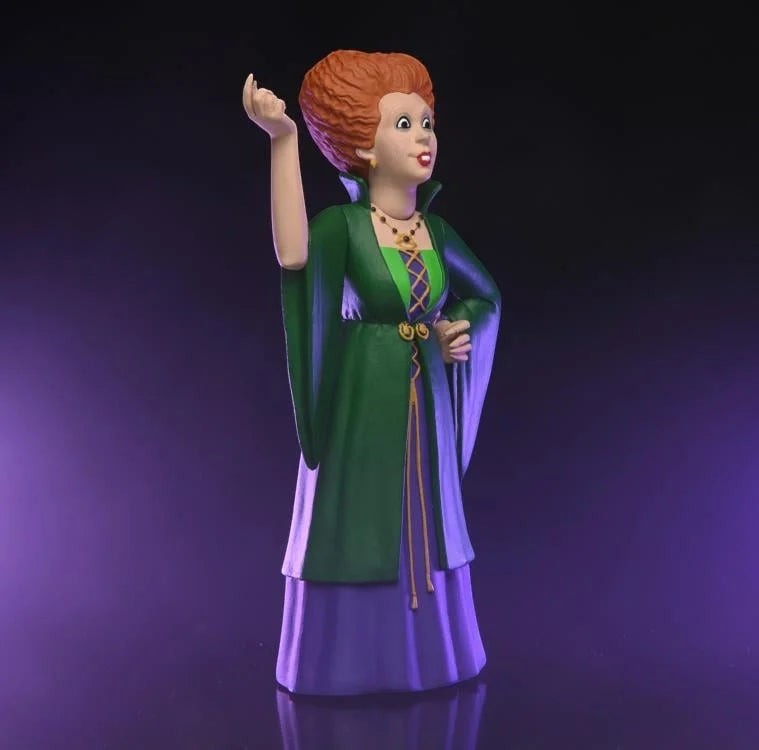 Halloween-Emporium Winifred Sanderson figure from NECA featuring signature red hair and green velvet-style gown