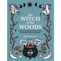 Halloween-Emporium The Witch of the Woods hardback book cover with blue background, botanical illustrations, and cauldron.