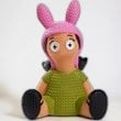 Halloween-Emporium Louise Belcher vinyl figure from Bob's Burgers wearing her signature pink bunny ears and green dress