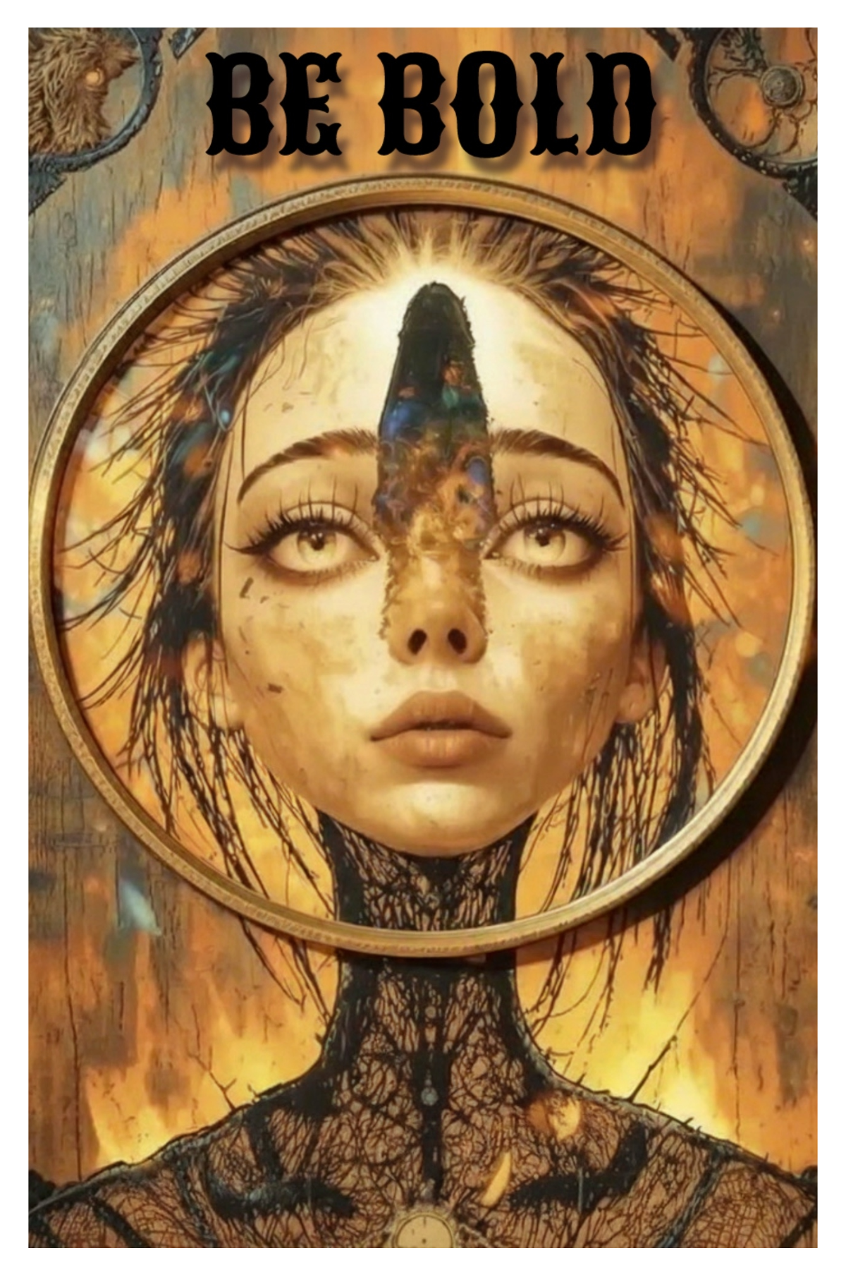 Inspirational Divination Greeting Card / On Handcrafted Paper